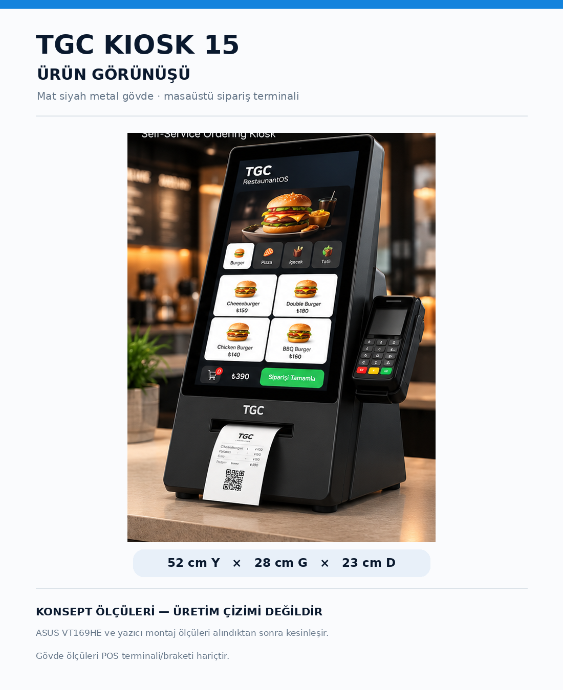TGC Kiosk 15 konsept